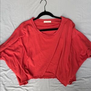We The Free Red Crop Top